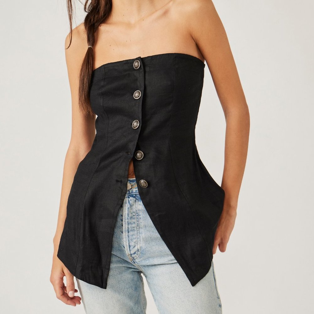 Free People Between Us Tube Top • Size XS (Fits Like A Small) • NEW WITH TAGS